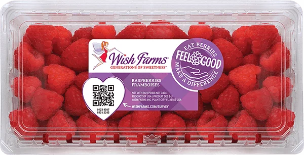 Image of Wish Farms Raspberry Clamshell