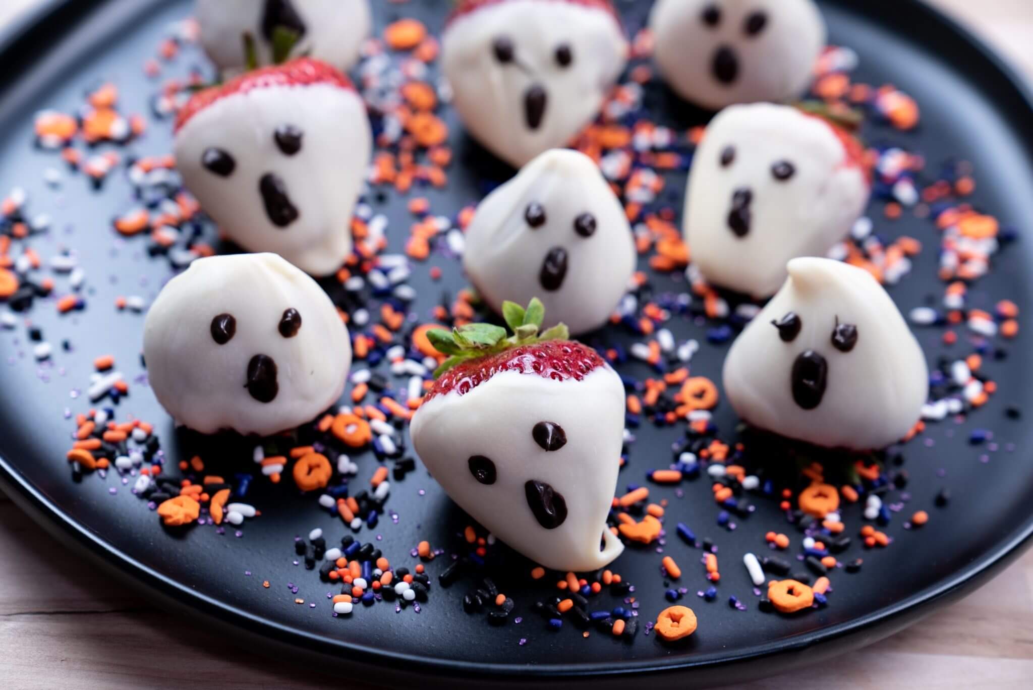 Chocolate Covered Strawberry Ghosts Wish Farms