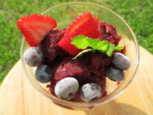 Berry Pepper Cilantro Sorbet @jenniferhuber #solotravelgirl #wishfarms #cincodemayo