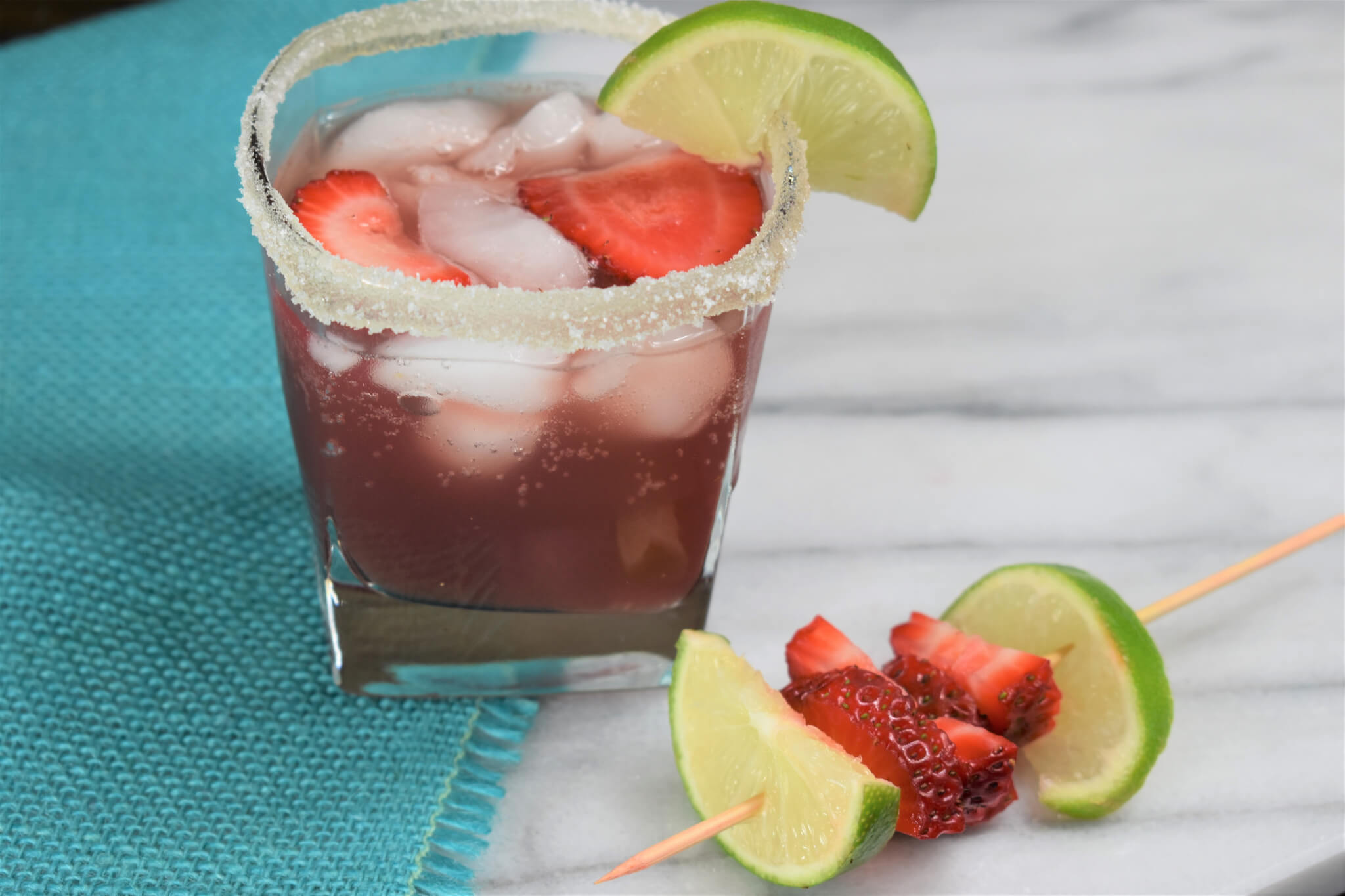 Strawberry Kombucha Margarita