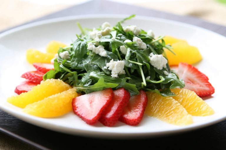 Florida Arugula & Goat Cheese Salad w/ Citrus & Strawberry Wish Farms