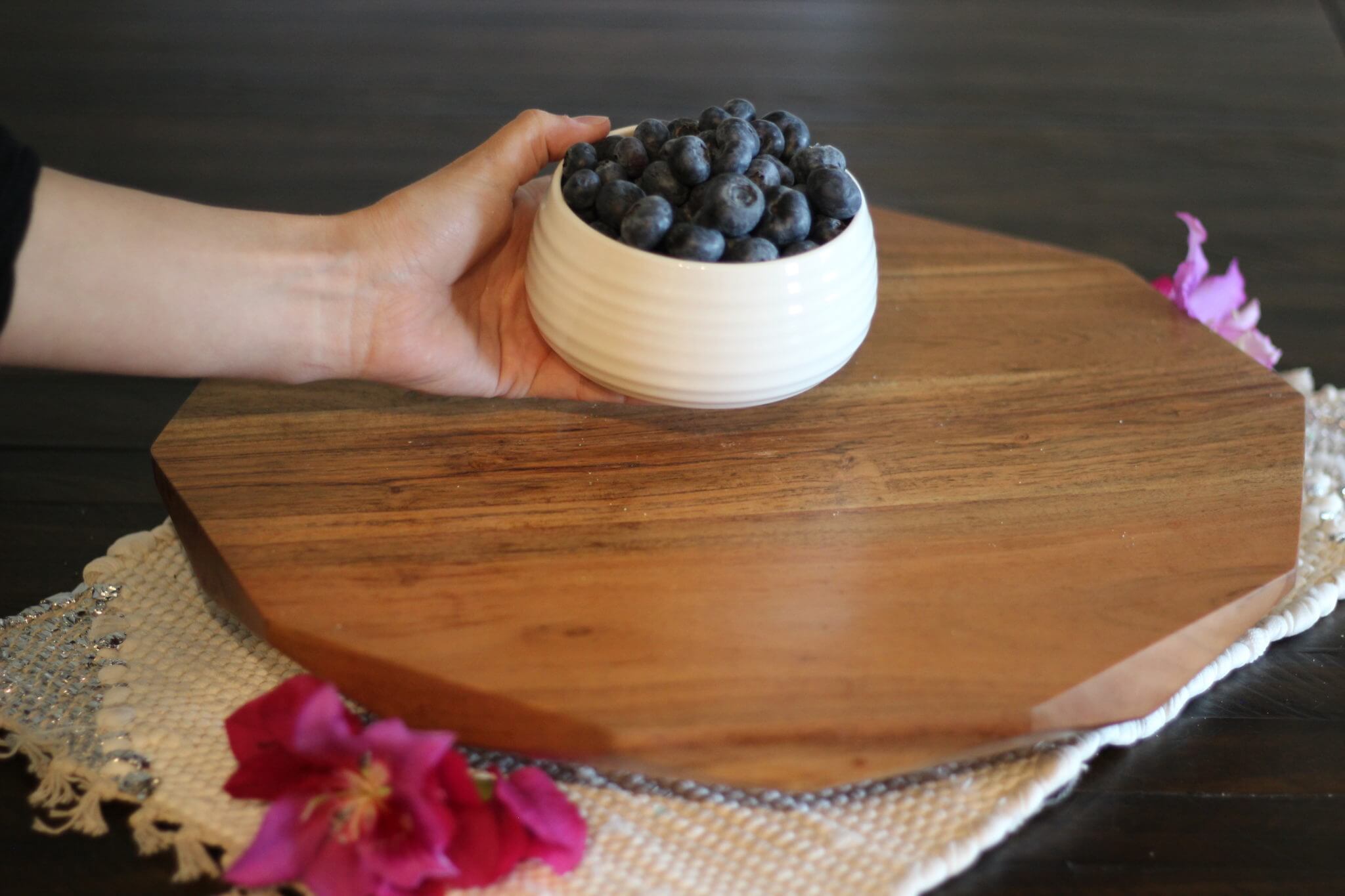 Lazy Susan with Wish Farms Florida Blueberries