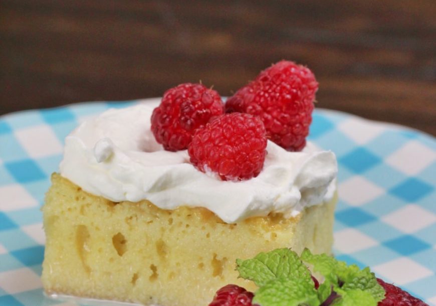 Raspberry Tres Leches Cake