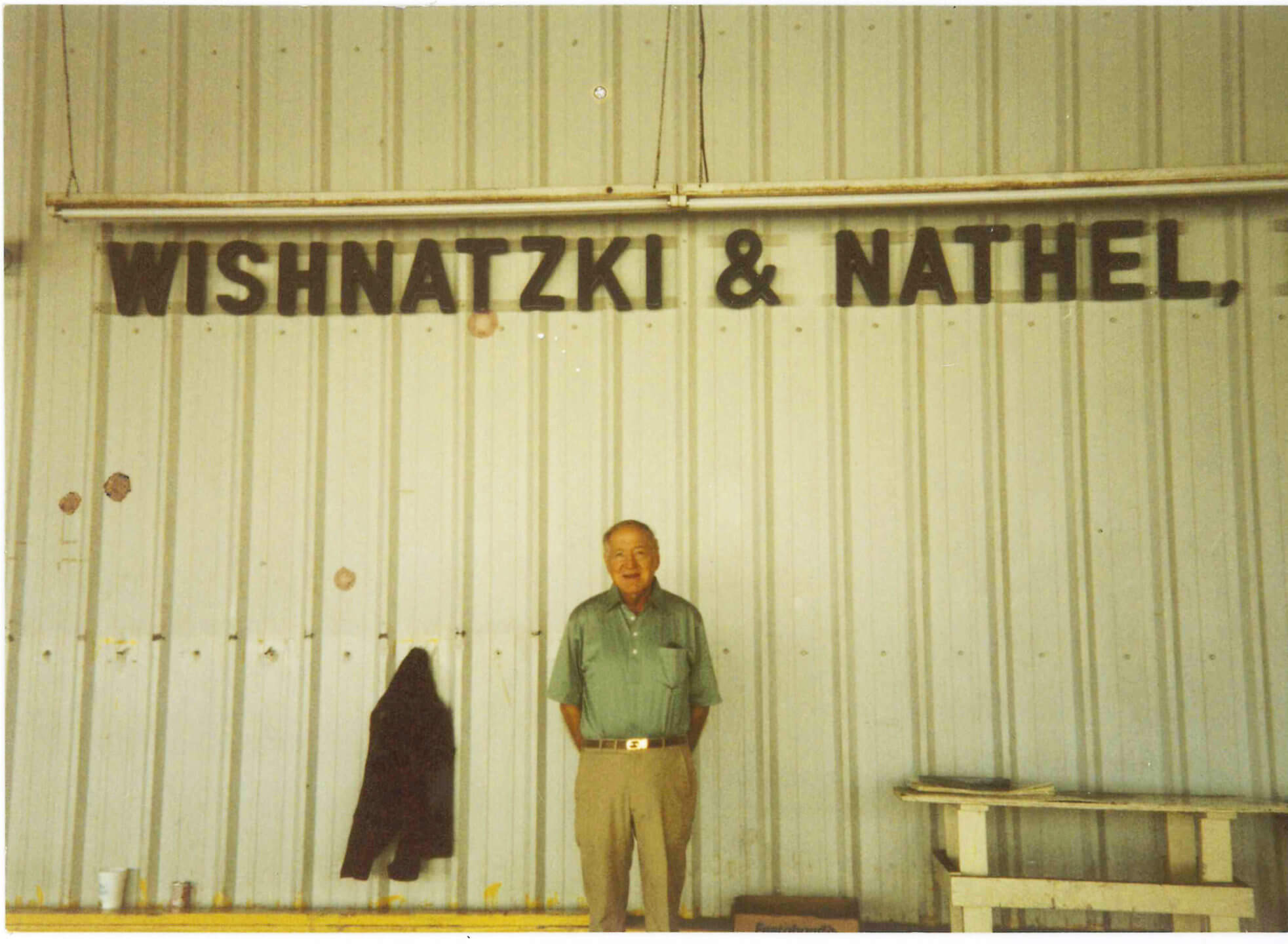 Lester Wishnatzki on the Wish Farms main office loading dock in Plant City, FL Lester Wishnatzki on the Wish Farms main office loading dock in Plant City, FL