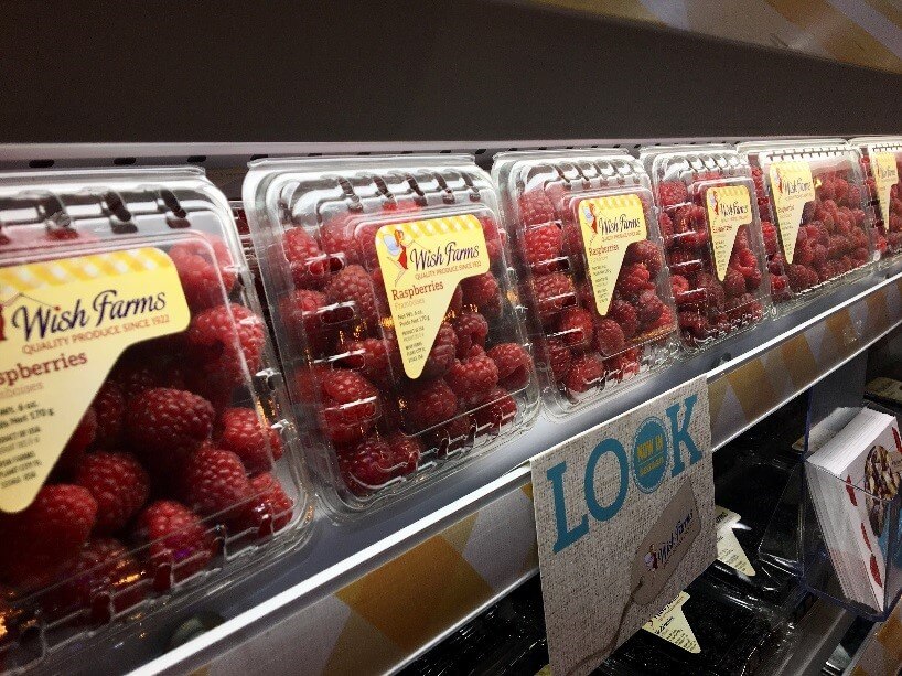 Wish Farms Florida Raspberries On Display