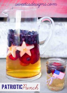 Patriotic Punch #wishfarms @sweetcsdesigns #fourthofjuly