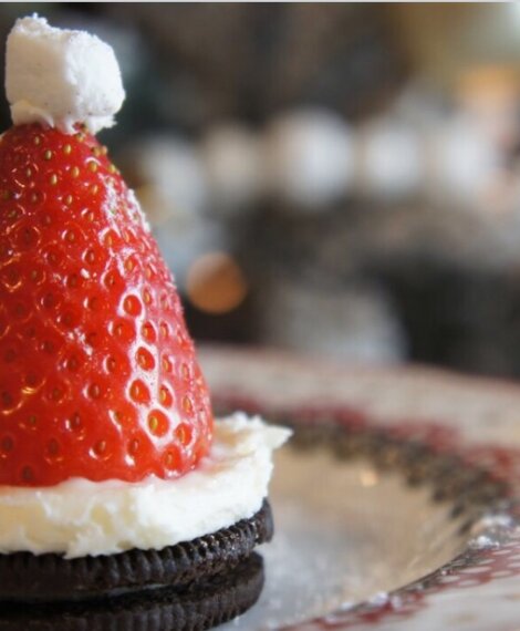 Strawberry Santa Hats