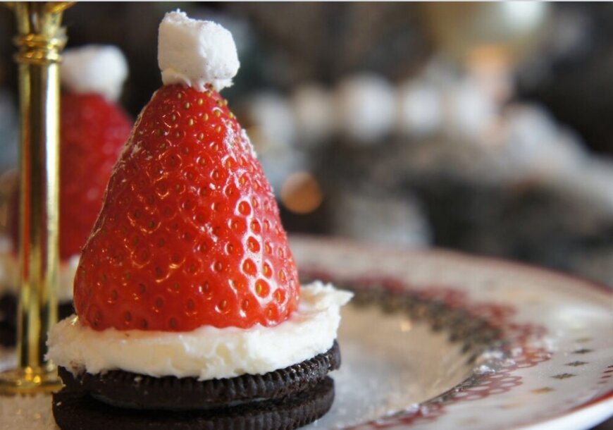 Strawberry Santa Hats