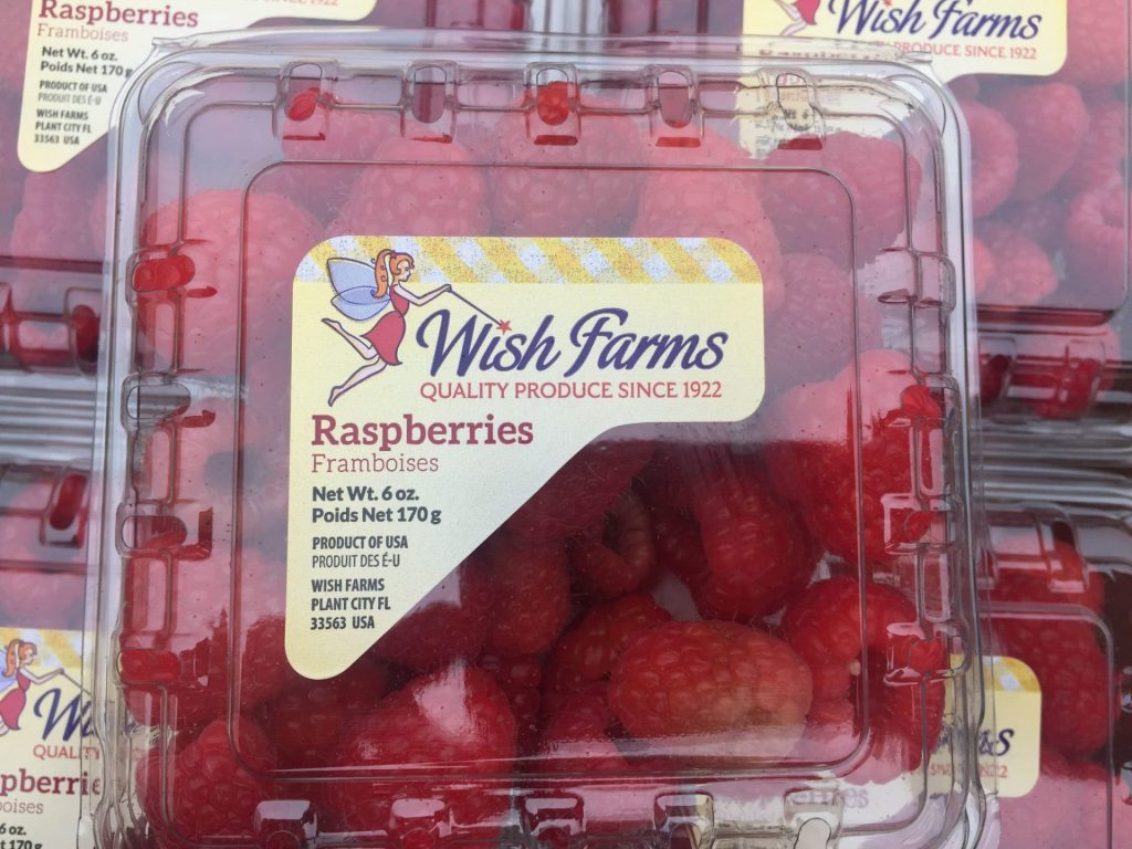Raspberries Wish Farms Florida Produce