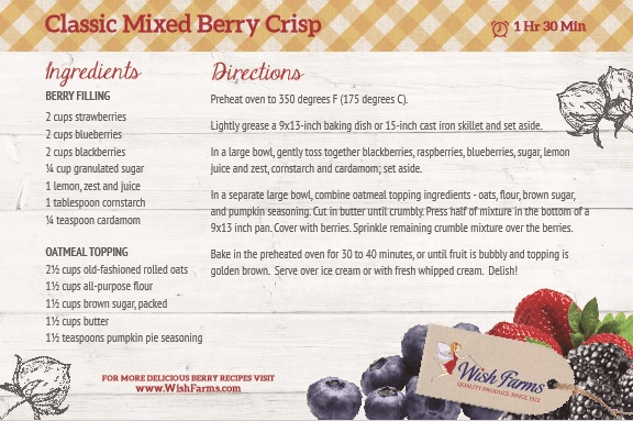 Emily Ellyn Classic Mixed Berry Crisp