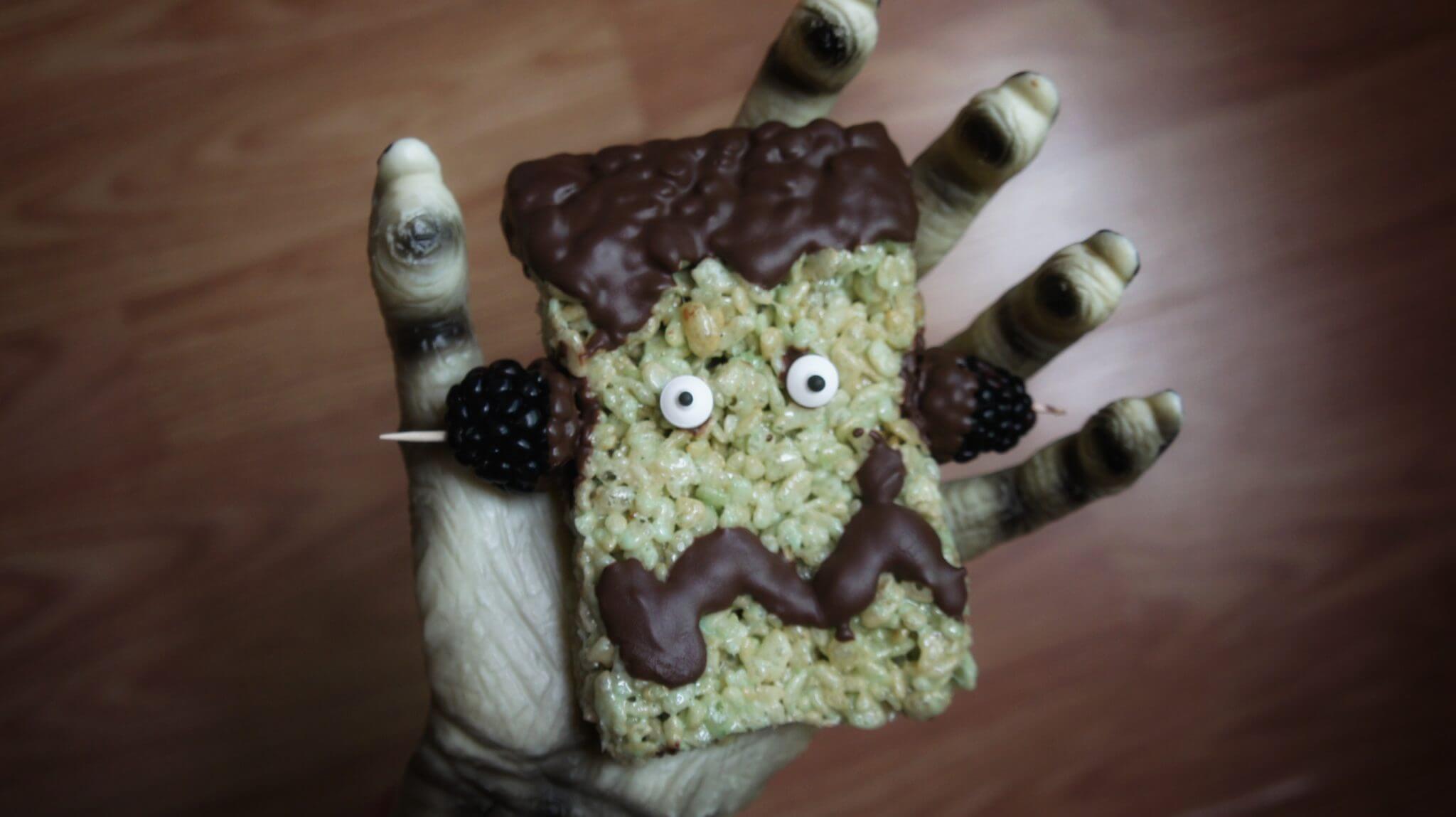 Wish Farms Blackberry Frankenstein Rice Krispie Treats