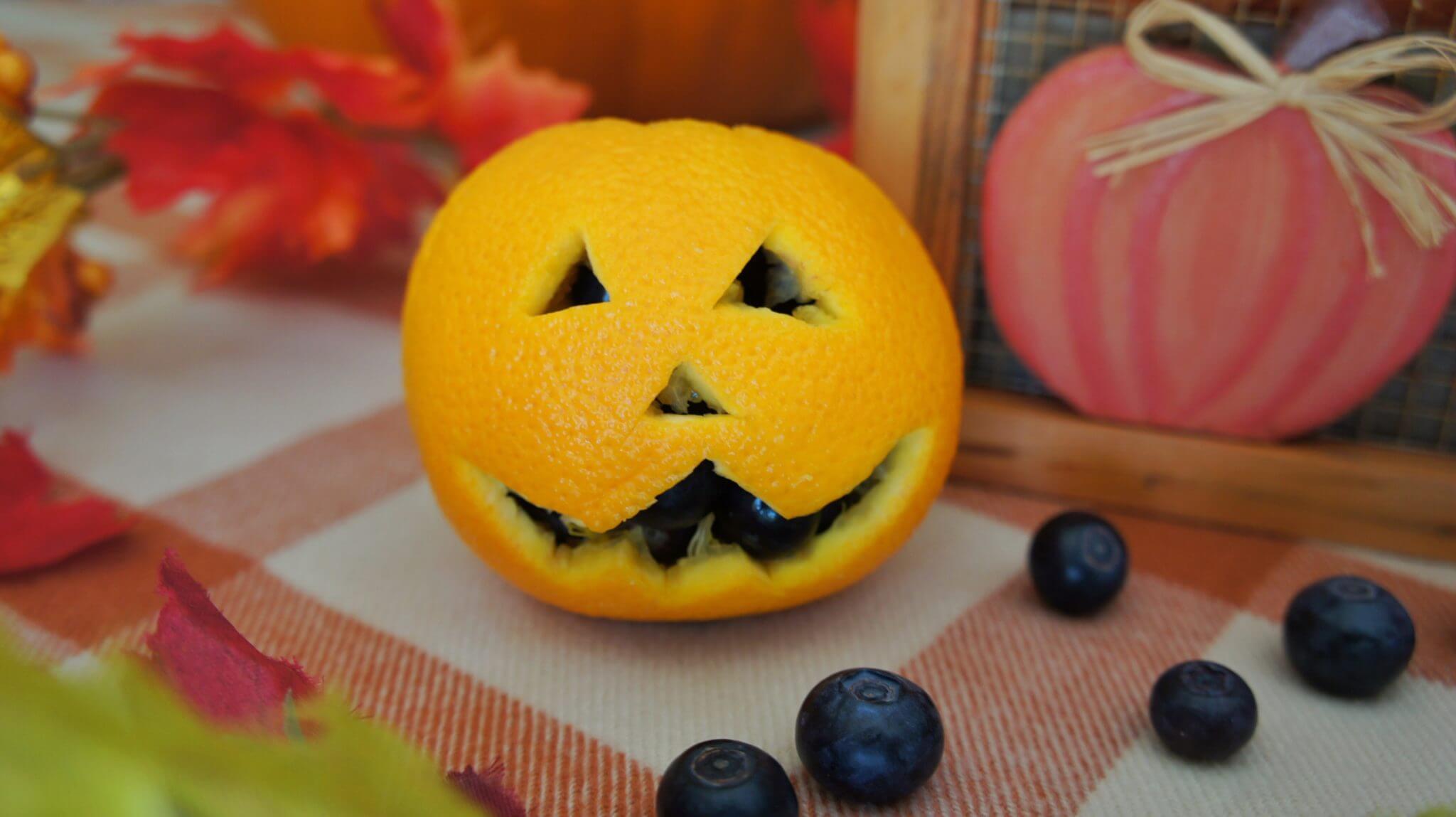 Wish Farms Florida Orange Pumpkin with Blueberries