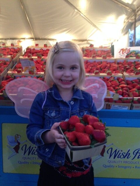 Enjoying Wish Farms Strawberries at the Florida Strawberry Festival