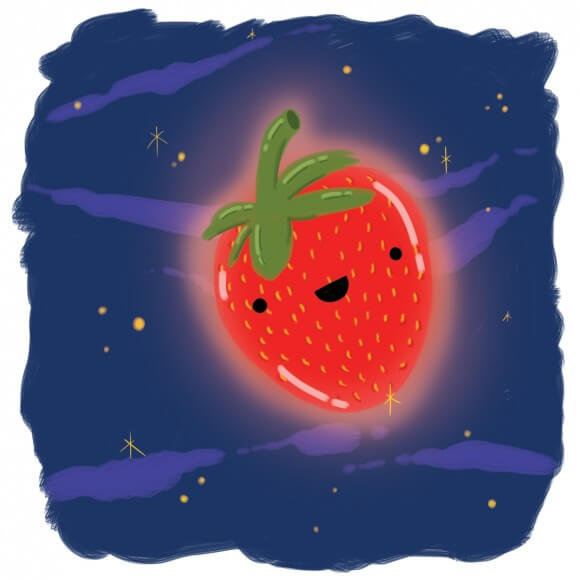 Strawberry Moon Cartoon Wish Farms Florida