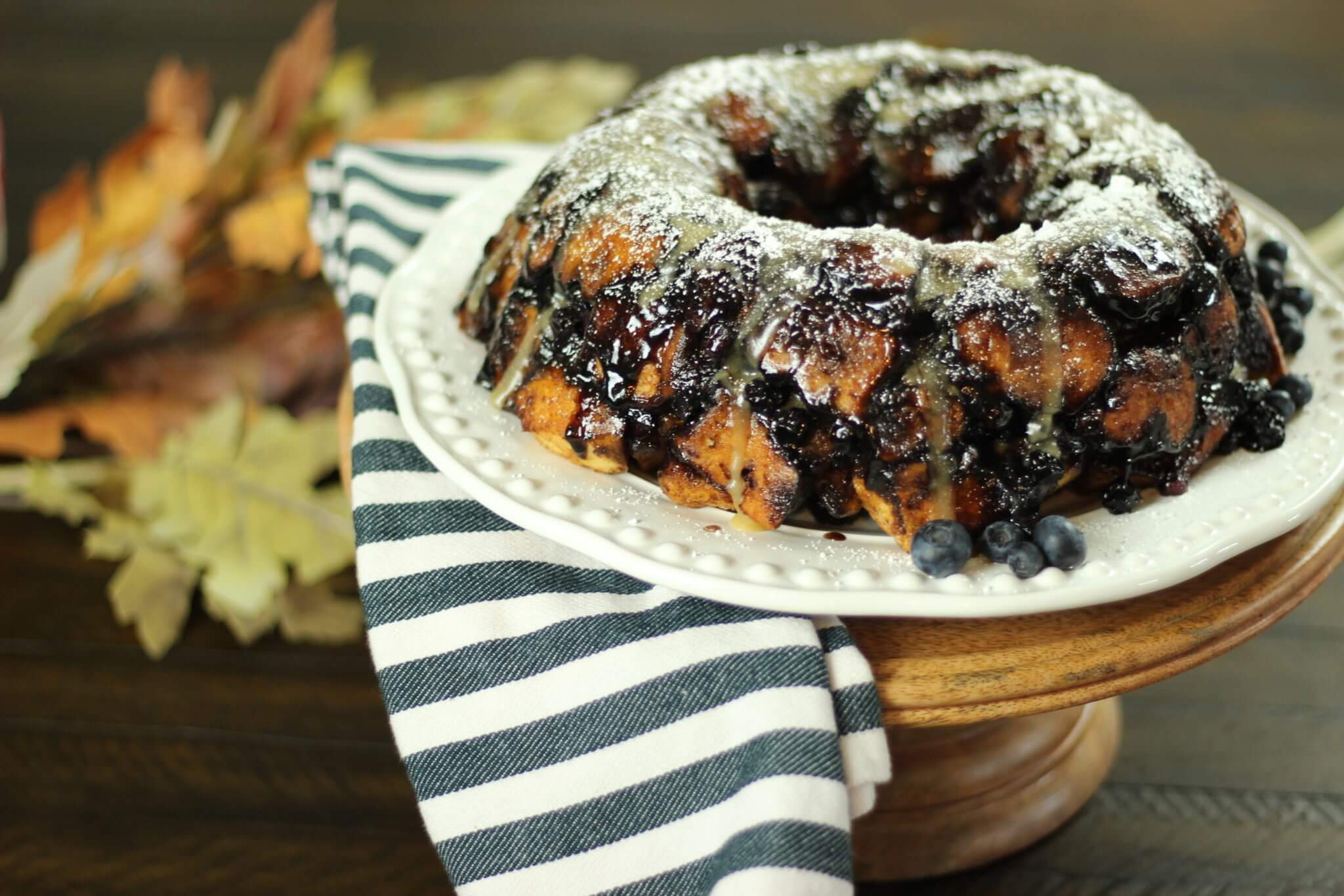 Blueberry Pumpkin Monkey Bread