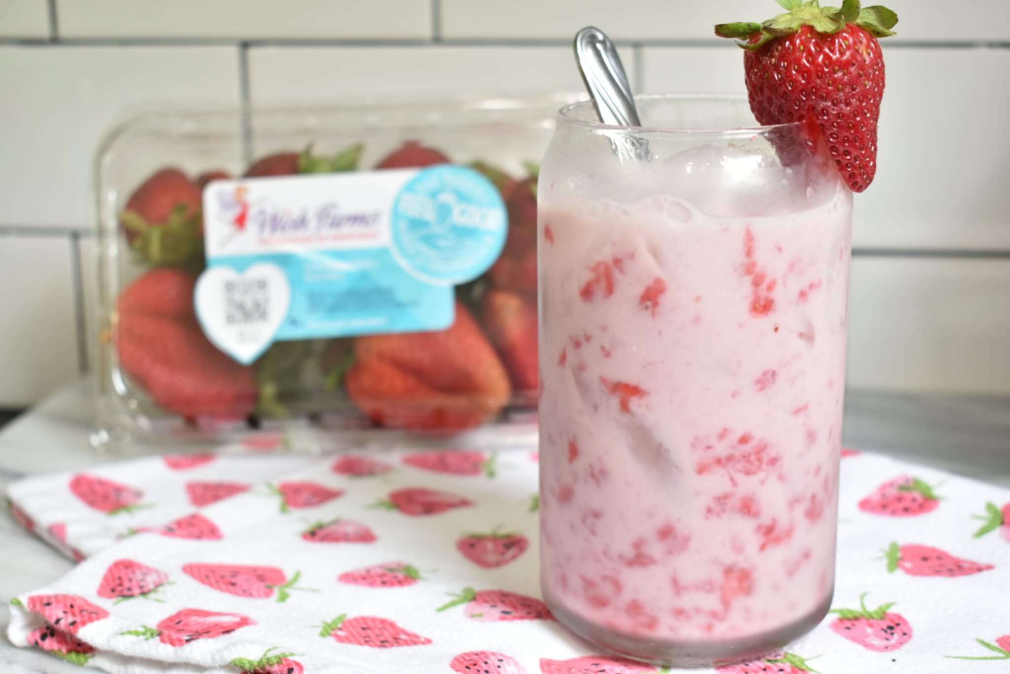 Homemade strawberry milk recipe