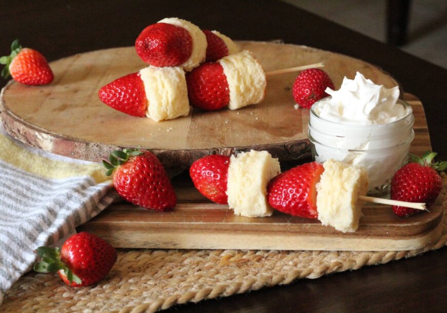 Strawberry Shortcake Kebab Dippers