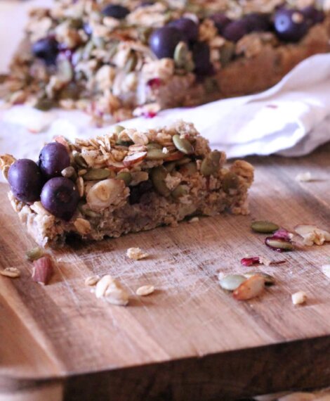 Blueberry Oatmeal Superfood Bars