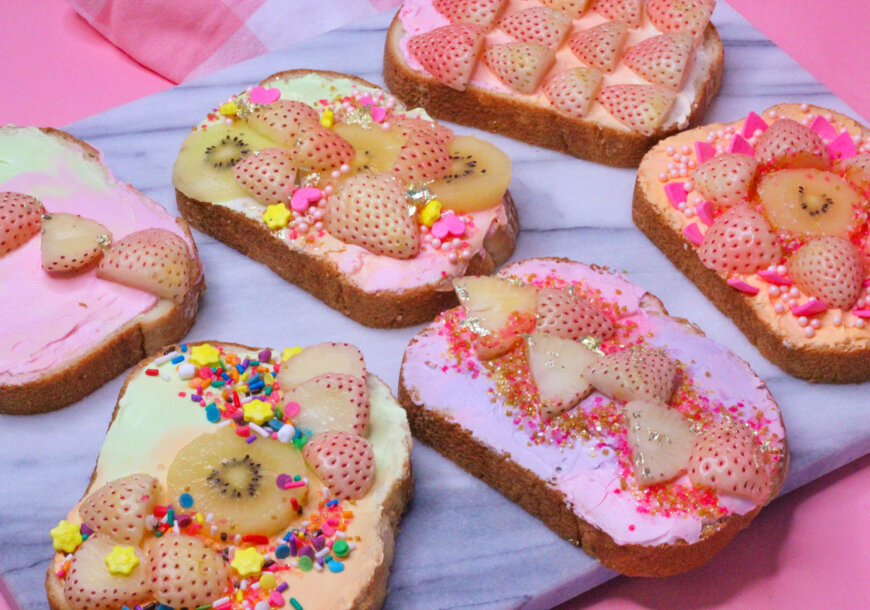 Fun Pineberry Unicorn Toast Recipe from Wish Farms