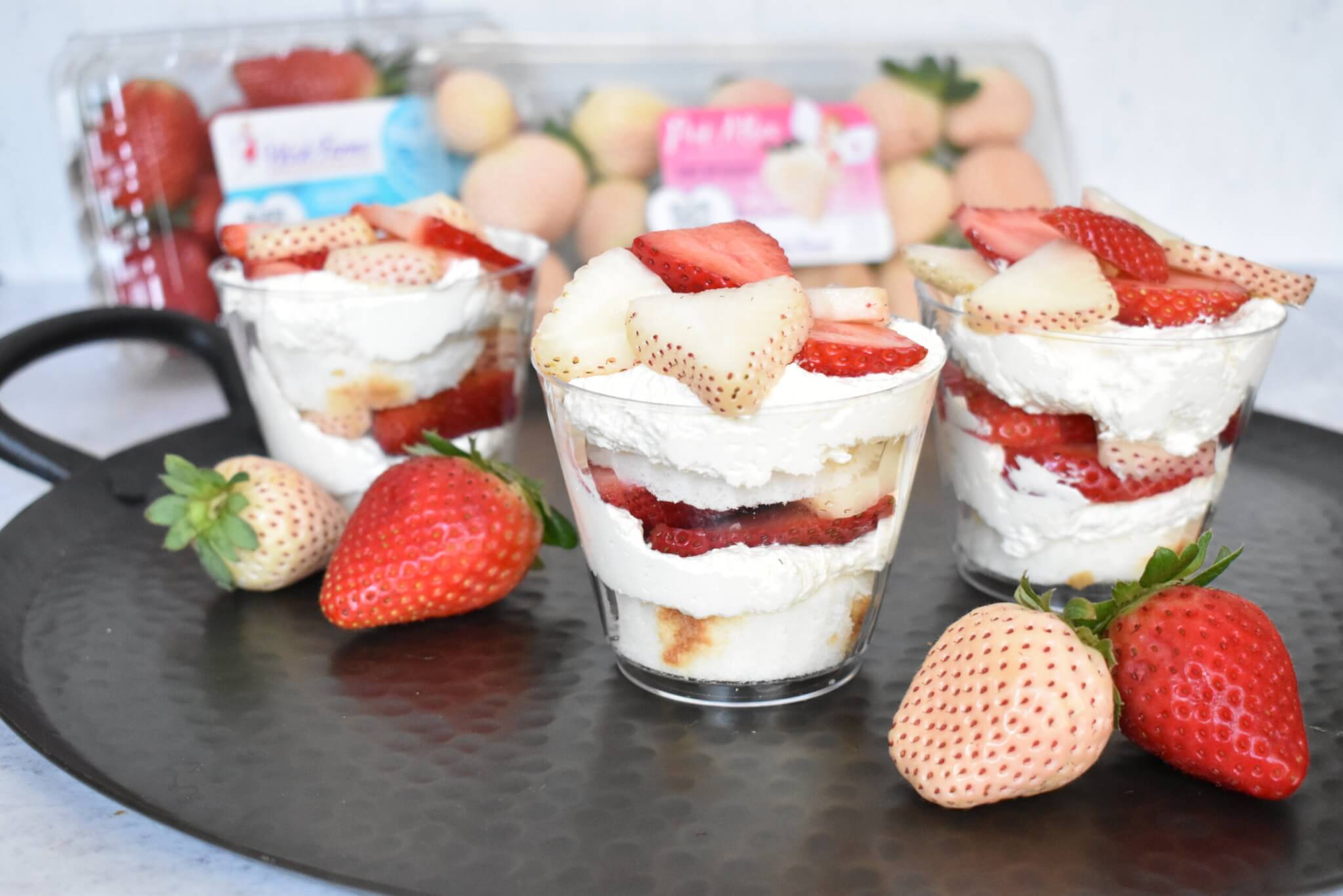Strawberry & Pineberry Shortcake Cups Recipe from Wish Farms