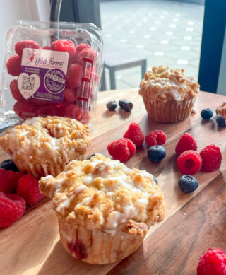 Lemon Raspberry Muffin Recipe from Wish Farms