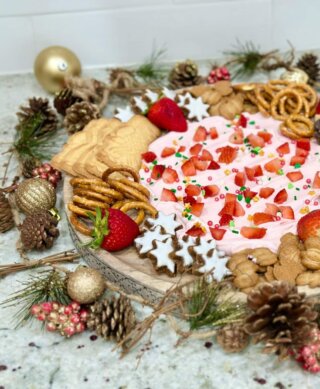 Strawberries and Cream Charcuterie Board from berry grower, Wish Farms.