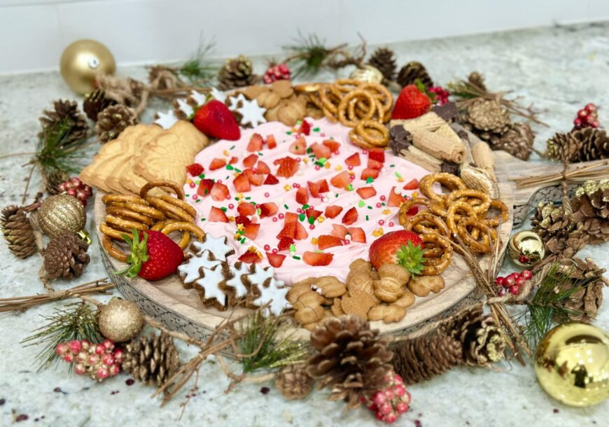 Strawberries and Cream Charcuterie Board from berry grower, Wish Farms.