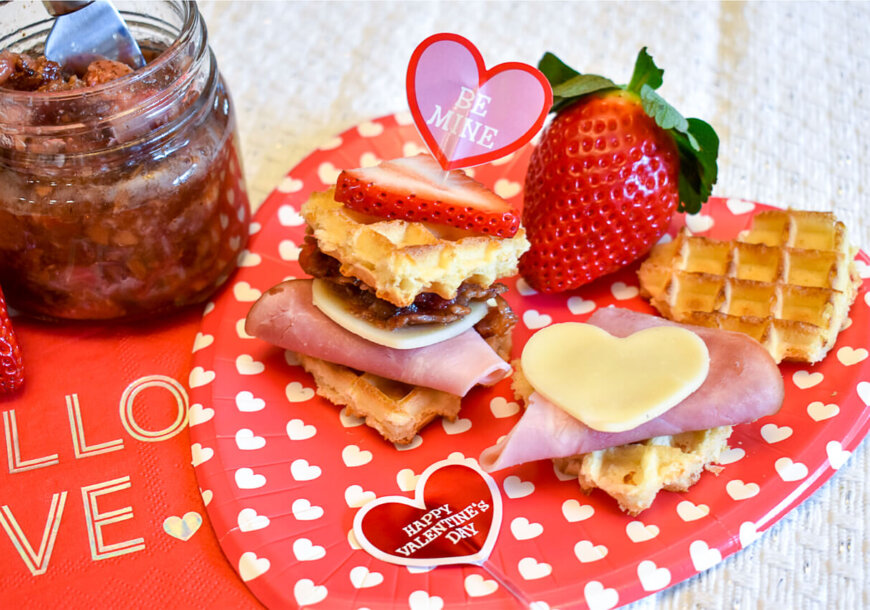 Belgian Waffle Berry Sandwich Recipe