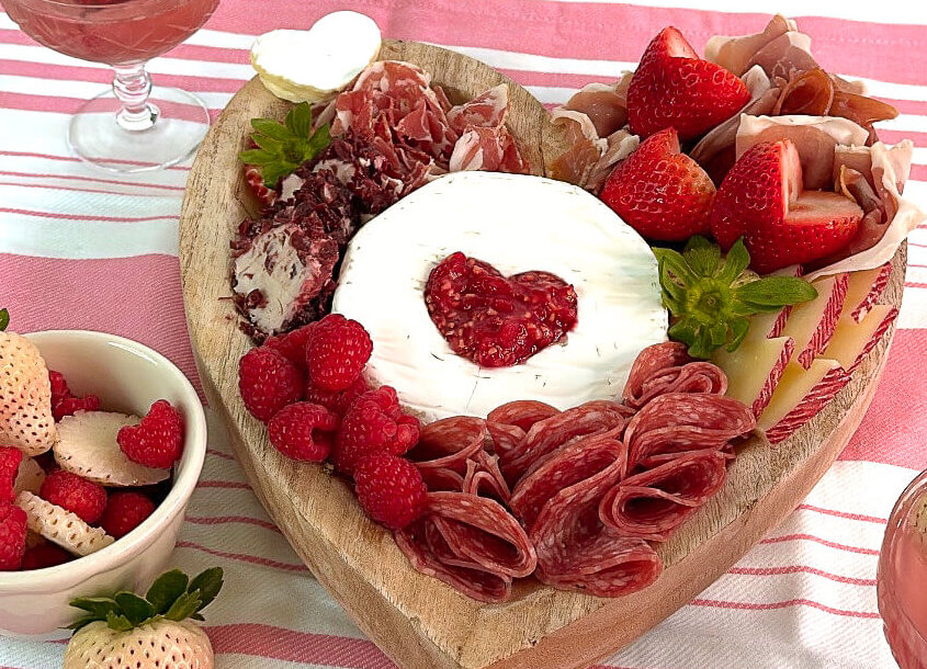 Valentines Day Charcuterie Board For Two | Wish Farms