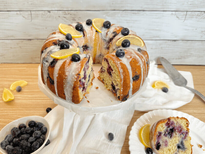 Lemon Blueberry Pound Cake