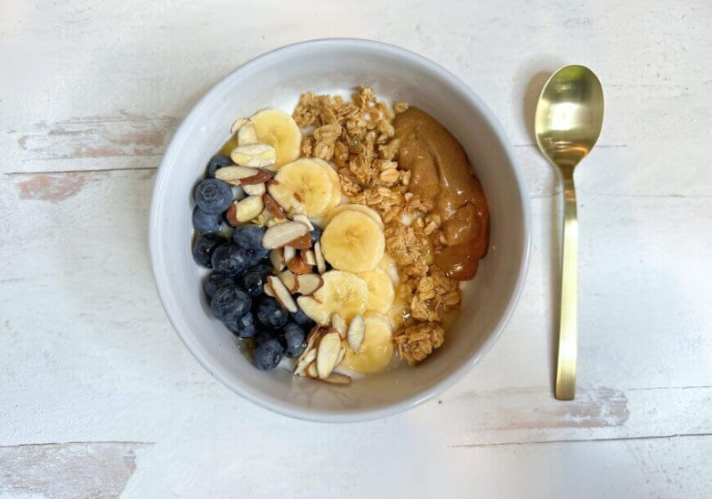 Blueberry Almond Yogurt Bowl