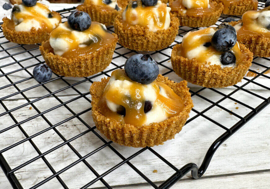 Blueberry Salted Caramel Tarts banner