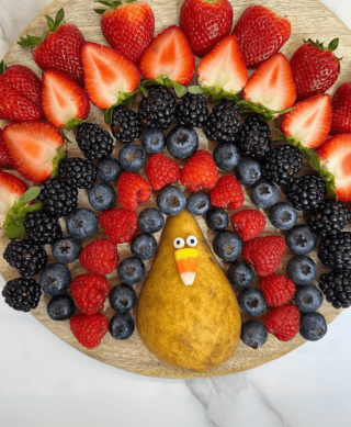 Thanksgiving Berry Turkey Platter