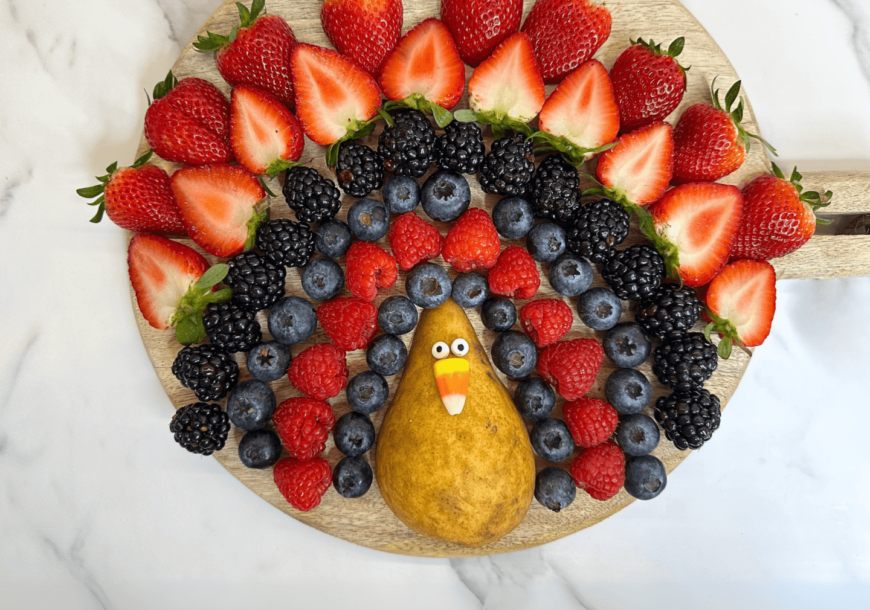 Thanksgiving Berry Turkey Platter