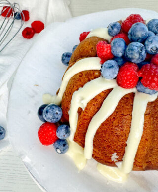 Berry Independence Bundt Cake hero